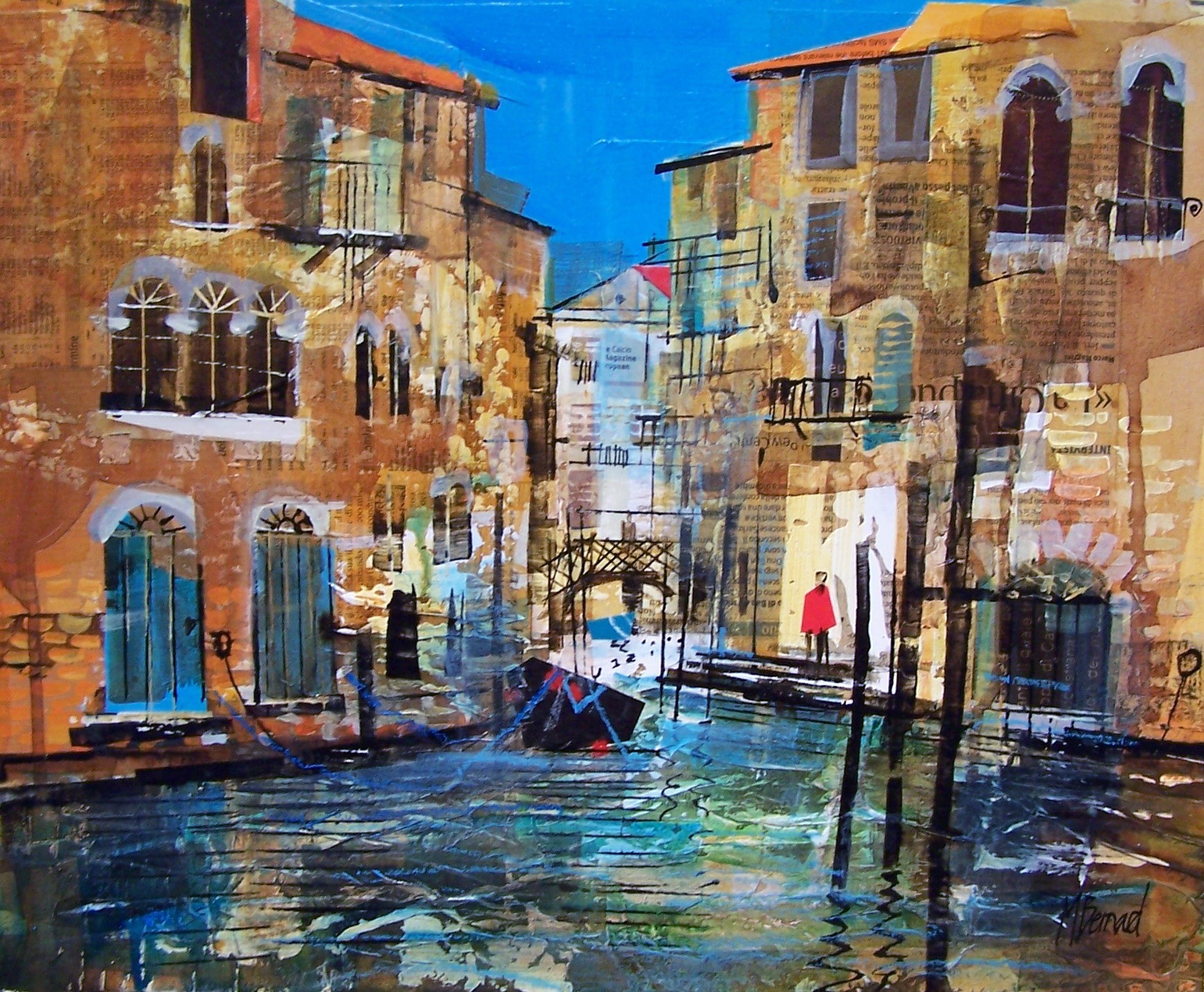 'Quiet Corner of Venice' by artist Mike Bernard
